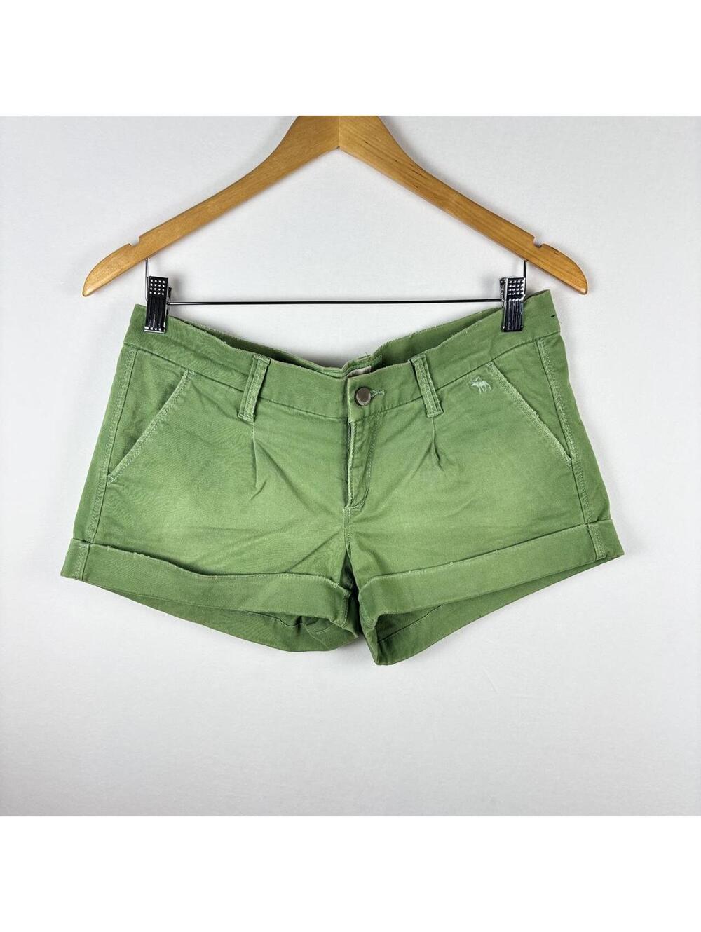 Vintage Abercrombie & Fitch Micro Green Shorts Size 4
